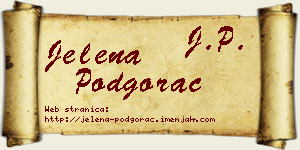 Jelena Podgorac vizit kartica
